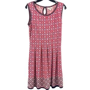 Max Studio Women’s Size Large Multicolor Sleeveless Floral Geometric Print Dress